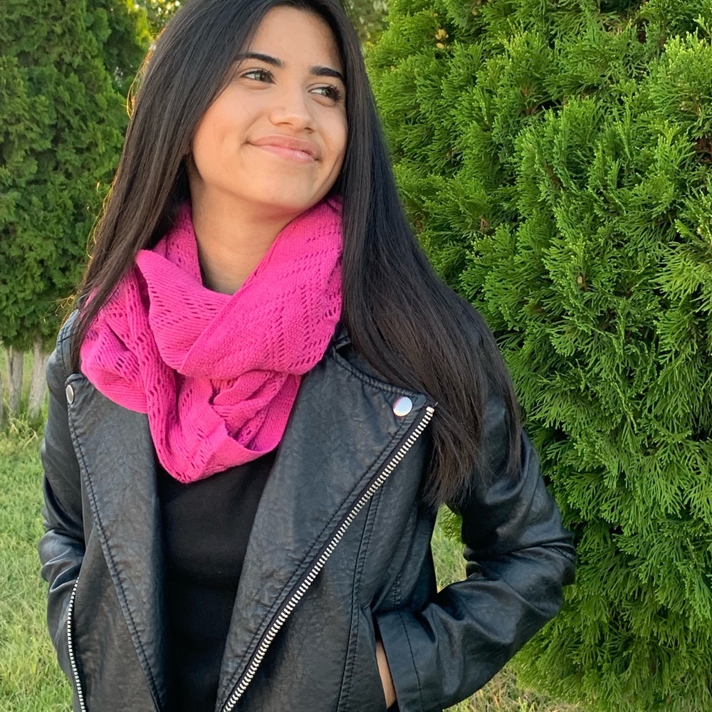 Pink scarf
